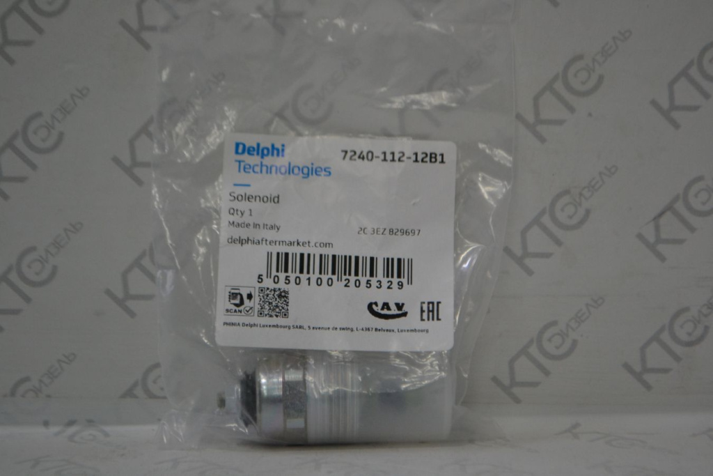 Картинка 7240112 соленоид тнвд delphi с доставкой по всей россии. ктс-дизель