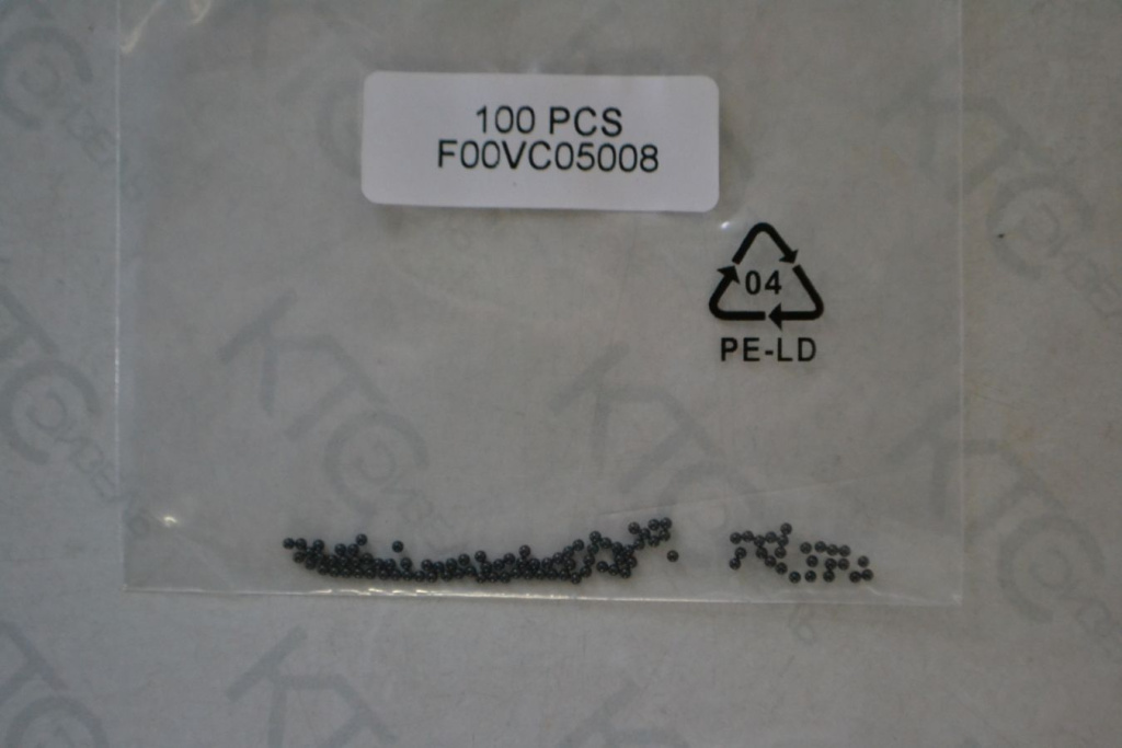 Картинка f00vc05008 шарик клапана  (50 шт) d-1.34mm (керамический) с доставкой по всей россии. ктс-дизель