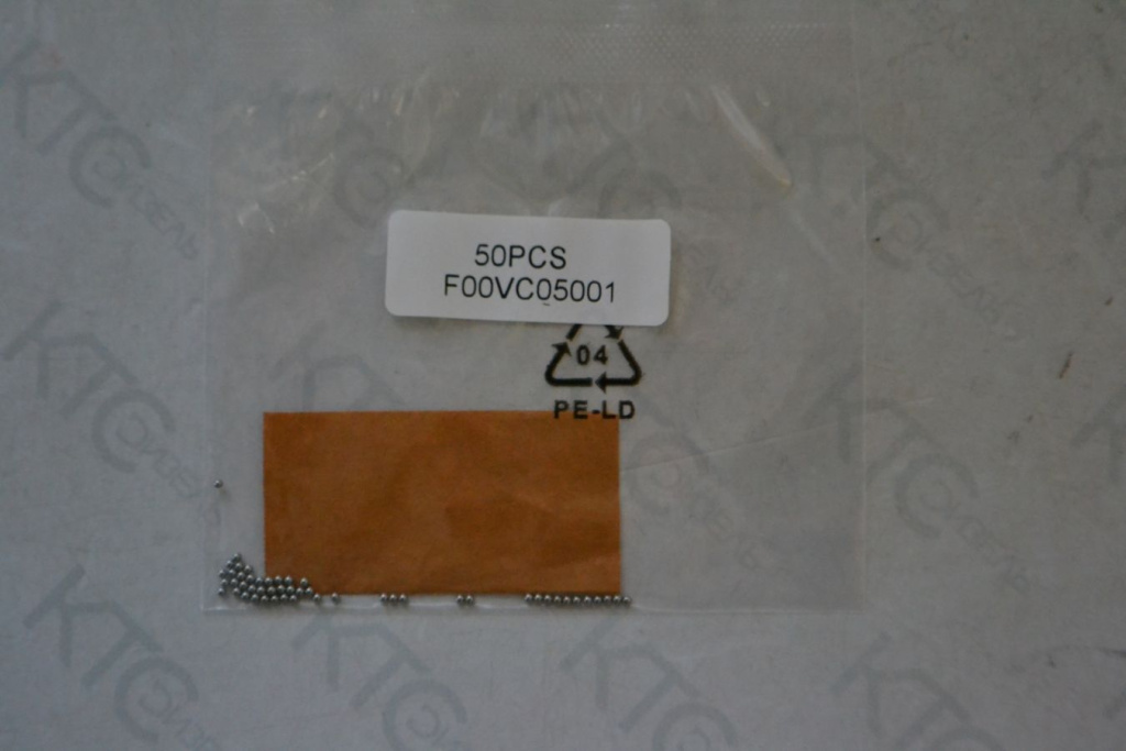 Картинка f00vc05001 шарик клапана (50 шт) d-1.34mm с доставкой по всей россии. ктс-дизель