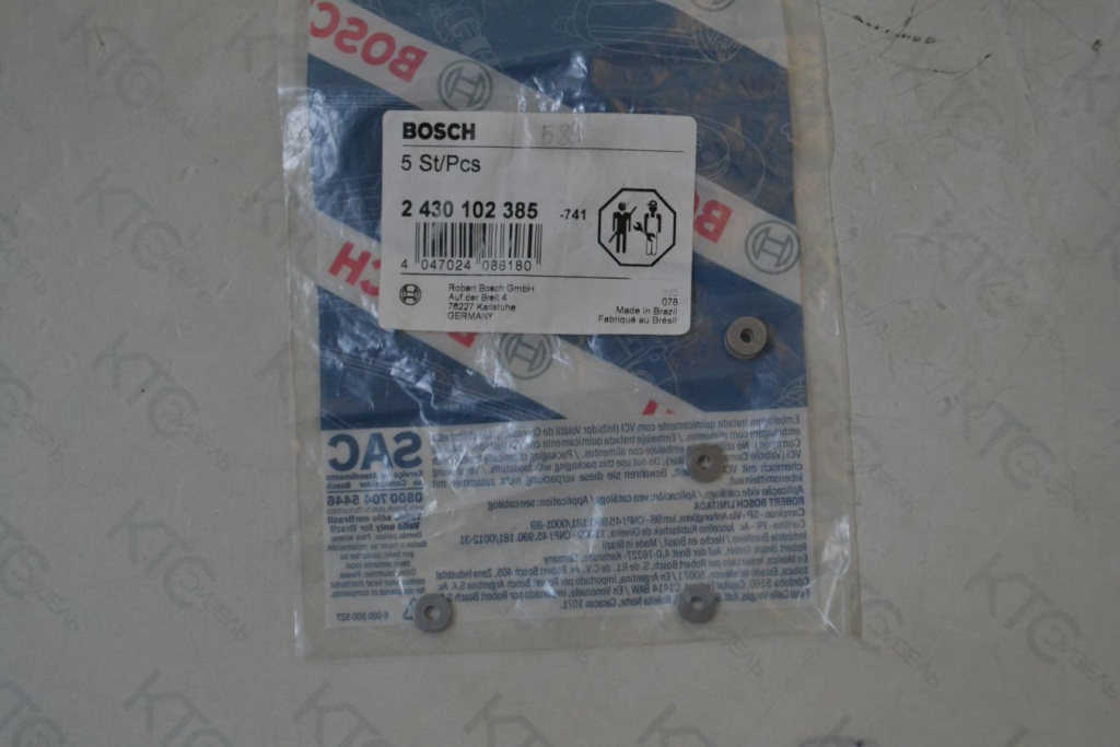 Картинка 2430102385 шайба регулировочная bosch с доставкой по всей россии. ктс-дизель