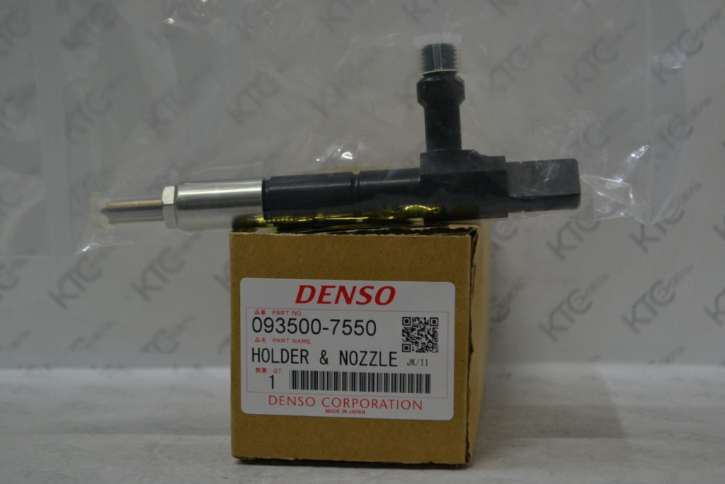 Картинка 093500-7550 форсунка в сборе toyota land cruiser 100 (1hd-fte) с доставкой по всей россии. ктс-дизель