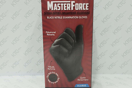 Перчатки слесарные нитриловые черные (размер xl) (50 шт)