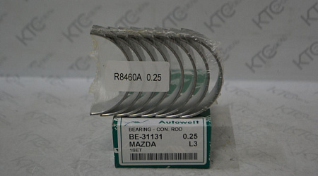 Вкладыши шатунные 0.25 mazda l3