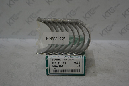 Вкладыши шатунные 0.25 mazda l3